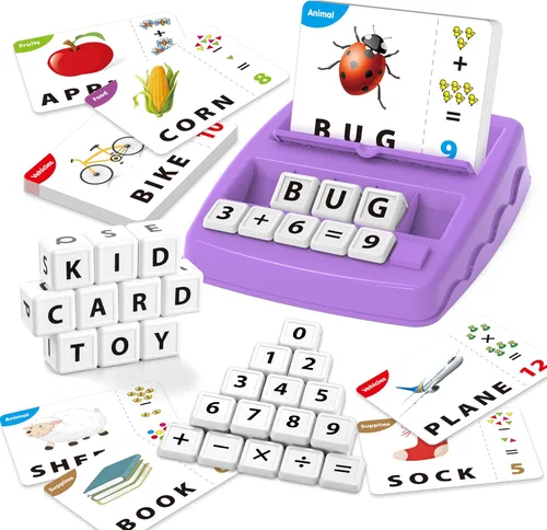 Miniatura 8 de Yolscue Montessori - Juegos de letras a juego, juguetes educativos para niños de 3 a 8 años, juguetes de aprendizaje del alfabeto para niños de 3 a