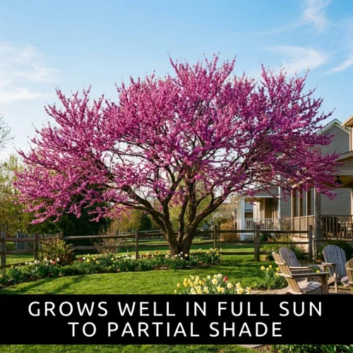 Plántulas de árbol de Redbud oriental para plantar, increíbles flores de primavera rosadas (1 plántula) - No se envía a California
