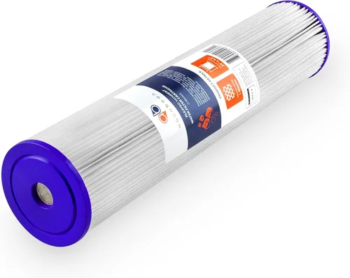Miniatura 6 de Aquaboon Cartucho de filtro de agua de sedimento plisado para toda la casa, 1 micrón, repuesto de filtro de pozo de 20 x 4.5 pulgadas, compatible