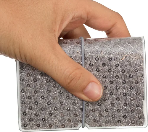 Miniatura 3 de Soporte para tarjetas de crédito para mujeres, soporte para cupones de tarjetas de fidelidad y organizador con 32 ranuras para tarjetas, lentejuelas
