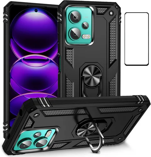 Miniatura 109 de Funda para Xiaomi redmi Note 12 Pro Plus 5G con protector de pantalla, soporte delgado protección militar a prueba de golpes Armor Defender Funda