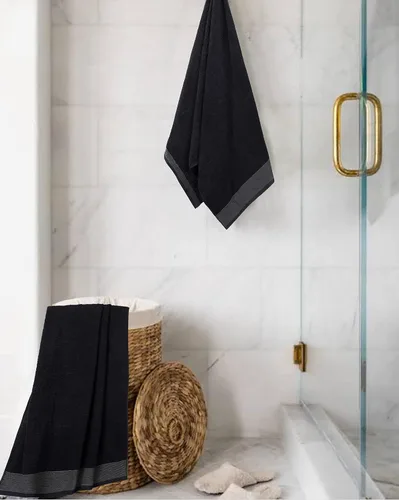 Miniatura 4 de BELIZZI HOME Juego de 2 toallas de baño ultrasuaves de gran tamaño, 28 x 55 pulgadas, 100% algodón, grandes, absorbentes, de secado rápido, ligeras