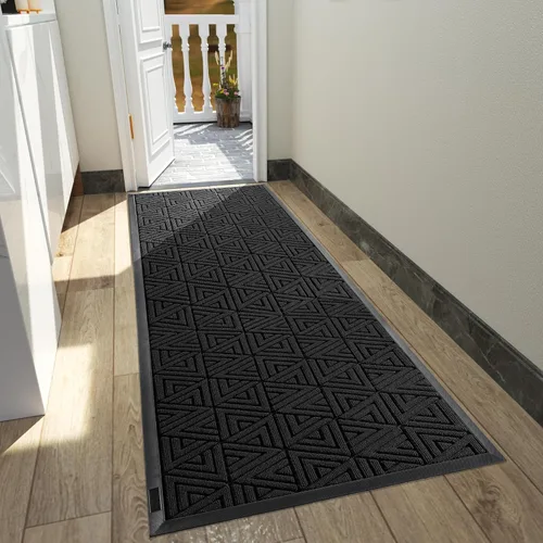 Miniatura 80 de Yimobra Alfombra para Puerta Delantera Exterior Entrada 29.5x17, Impermeable Resistente Alfombras Exteriores para Puerta Delantera, Alfombra