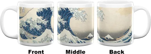Miniatura 2 de Great Wave Off Kanagawa - Taza de café (20 onzas), color blanco