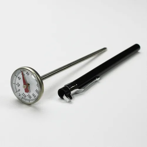 Miniatura 6 de Supco ST02 Termómetro de esfera de bolsillo de acero inoxidable, vástago de 5 pulgadas, esfera de 1 pulgada, 0 a 220 grados F