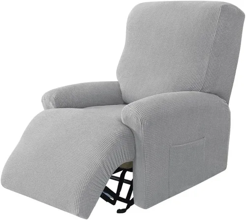 Miniatura 10 de Konsilsa Fundas para sofá reclinable de 1/2/3/4 plazas, funda elástica para sillones reclinables, funda para sillón reclinable, funda Tela 1-22