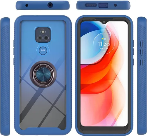 Miniatura 111 de Funda compatible con Xiaomi Poco M5s 4G, compatible con Redmi Note 10 4G / Note 10S 4G / Note 11 SE (India), funda para teléfono 3 en 1, color azul