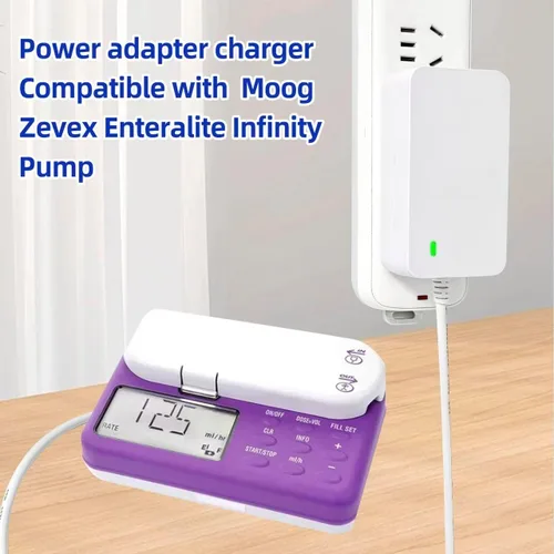 Miniatura 2 de Adaptador de fuente de alimentación de 5 V para bomba Moog Zevex Enteralite Infinity, compatible con bombas de alimentación Infinity Orange