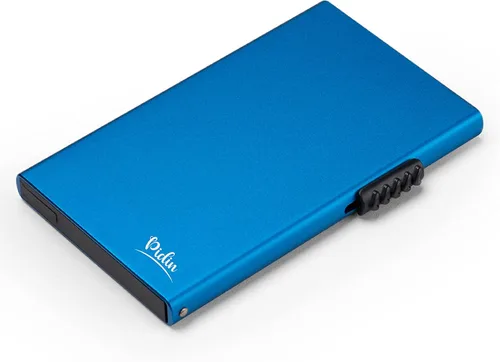 Miniatura 4 de Cartera desplegable, delgada y minimalista para tarjetas de crédito para hombres y mujeres, tarjetero para 7 tarjetas, protección RFID, cartera