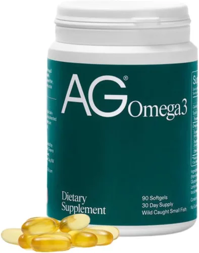 AG1 Cápsulas blandas de aceite de pescado Omega 3 – 2000 mg de EPA y DHA de pescado capturado en la naturaleza, apoya la salud del corazón, el