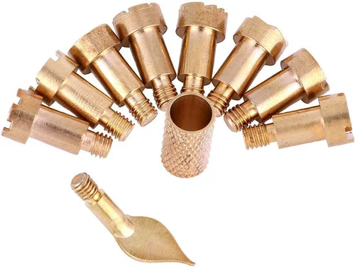 Miniatura 8 de Puntas para bolígrafo de leña, 23 piezas, accesorios para quemar madera, plantillas de hierro de soldadura, pirografía, kit de herramientas