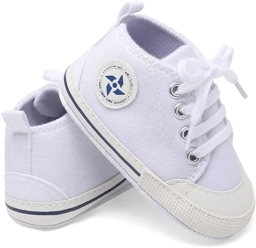 Miniatura 29 de Zapatos deportivos de lona de lona para bebés y niñas, suela antideslizante suave, suela antideslizante