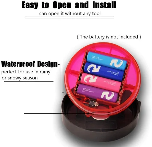 Miniatura 3 de Luces LED de emergencia intermitentes para carretera con base magnética para vehículos y deportes al aire libre. (escarlata)