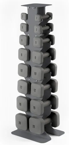 Miniatura 17 de WeGym SafeGrip Square Dumbbells with Anti Slip Handles, Aesthetic Free Weights for Home Workouts, Stable Design Prevents Rolling during Floor