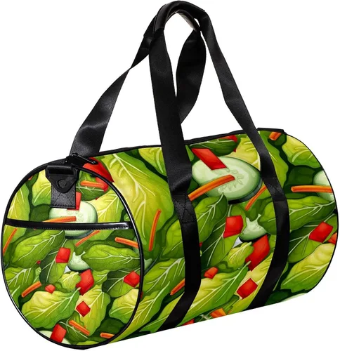 Miniatura 3 de Healthy Green Salad Dish Sports Duffel Bag Travel Tote Carry on Weekender Gym Overnight Bag for Men & Women