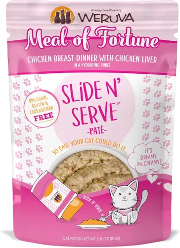 Miniatura 21 de Weruva Slide N' Serve Paté, alimento húmedo para gatos, Let's Make a Meal, cena de cordero y caballa, bolsa de 2.8 oz (80 g) (paquete de 12)