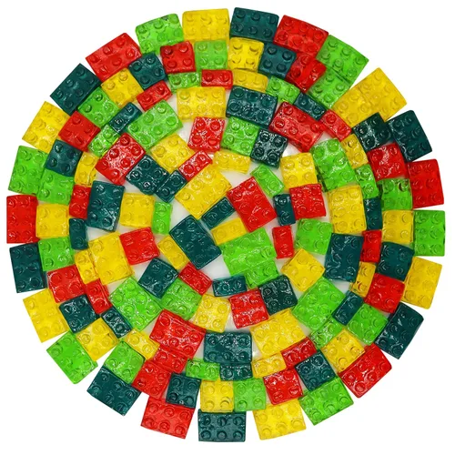 Miniatura 4 de FirstChoiceCandy Caramelos de gomitas jugosas de arcoíris 3D (bloques de construcción 3D, 2 libras)