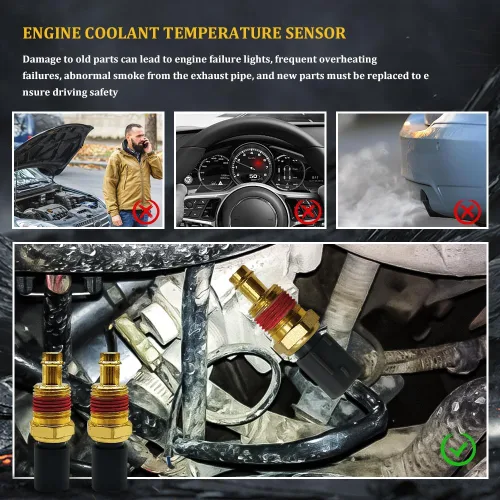 Miniatura 4 de Sensor de temperatura del refrigerante del motor, sensor de temperatura del agua, sensor de temperatura ECT de piezas de automóvil compatible