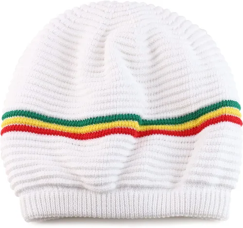 Miniatura 2 de Deep Crown Gorro de gran tamaño RGY a rayas 100% algodón Rasta Skully