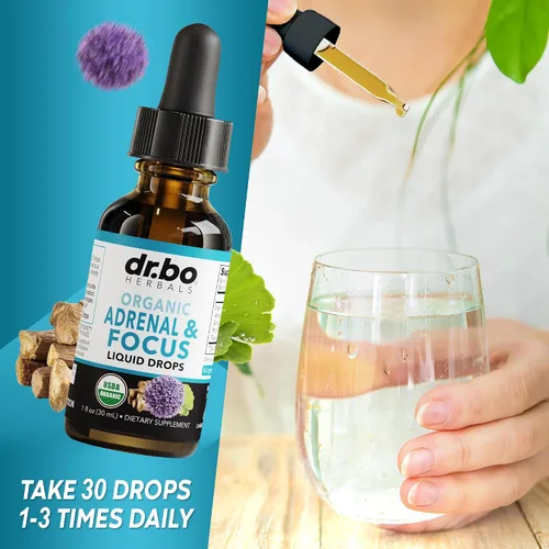 Miniatura 7 de Zeolite Detox & Suprarrenal Focus Support – Clinoptilolita Zeolita para niños y adultos Gotas líquidas con vitaminas B12 y D – Suprarrenal orgánico
