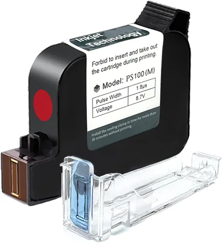 Miniatura 22 de Phezer Cartucho de tinta solvente de secado rápido original de repuesto PS100 impresora de inyección de tinta portátil y mini impresora de inyección