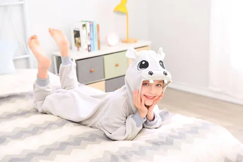 Miniatura 3 de CANASOUR - Pijama tipo mameluco para niñas y niños, unisex, de anime y de una pieza, para Halloween, Navidad, fiesta de disfraces y Cosplay, talla 4T