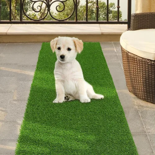 Miniatura 8 de Bsmathom Alfombra de césped artificial, interior/exterior, césped artificial para patio, balcón y jardín, 2 x 6 pies