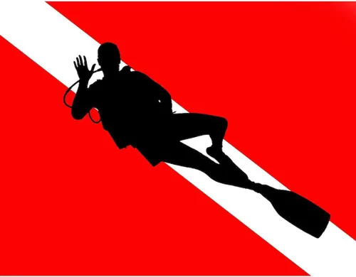 Miniatura 3 de CafePress Scuba Flag Diver Taza de café de cerámica de 11 oz (11.0 fl oz)