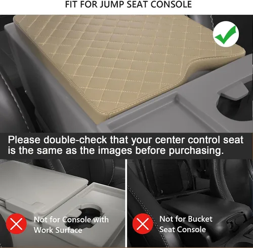 Miniatura 3 de Funda de reposabrazos para consola central para Ford F150 2015-2024 2025, para F250 F350 F450 F550 2017-2024 2025 con asiento de salto 40/20/40