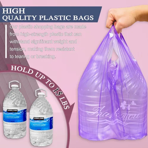 Miniatura 3 de YoYoRain Gracias bolsos, bolsas de camiseta, bolsas de plástico perfumadas coloridas con asas, bolsa de compras de comestibles, bolsa