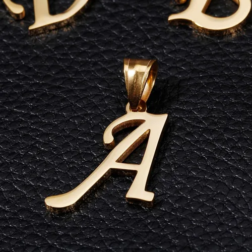 Miniatura 5 de Kalapure Colgante con inicial de oro de 14 quilates, collar con letra Alpahbet personalizado de la A a la Z, colgante con inicial, collares