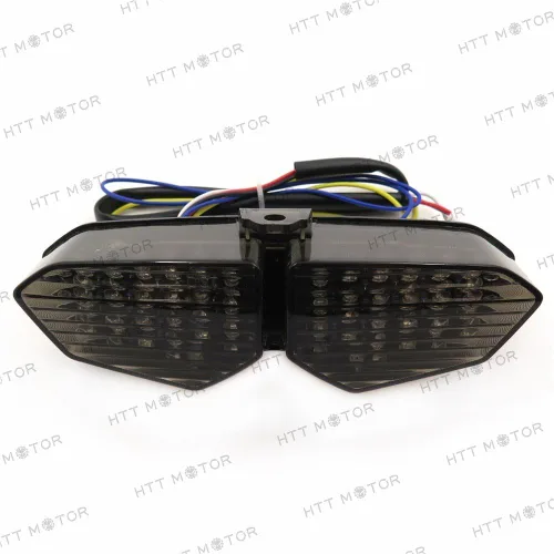 Miniatura 2 de MT178- Luz trasera integrada intermitentes compatibles con YZF R6 03-05 XTZ1200 12-14 Smoke Claro
