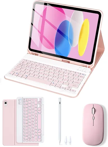 Miniatura 12 de LAMA Funda magnética con teclado para iPad (A16) de 11ª generación 2025/10ª generación 2022, con teclado para iPad de 11 pulgadas (A16) y 10.9 Rosa