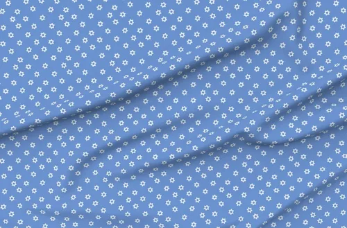 Miniatura 4 de Spoonflower Tela - Star of David Hanukkah Blue Winter Menorah Impreso en tela de gasa Fat Quarter - Costura Ropa de moda Vestidos Decoración