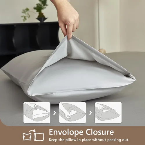 Miniatura 8 de Simple&Opulence Juego de sábanas 100% Tencel Eucalyptus Lyocell de 3 piezas, absorben la humedad, bolsillo profundo, sábanas refrescantes suaves