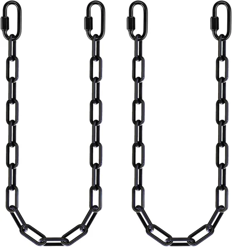BeneLabel 2 cadenas colgantes resistentes de 40 pulgadas (3.3 pies) con mosquetón, capacidad de 1000 libras, cadena de extensión de columpio con