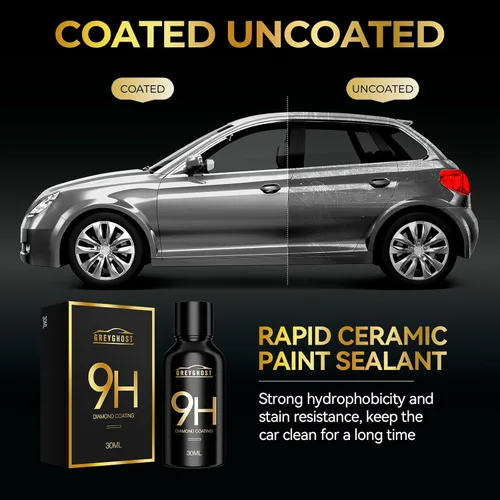 Miniatura 4 de Kit de revestimiento nano 9H de Greyghost Mr Fix, revestimiento cerámico super hidrofóbico para automóviles, protección de la pintura del coche