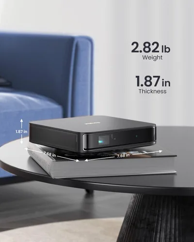 Miniatura 9 de Dangbei Proyector láser portátil Atom, Google TV con Netflix oficial, 1200 lúmenes ISO, pantalla de 180 pulgadas, 1080p (entrada 4K), listo para 3D
