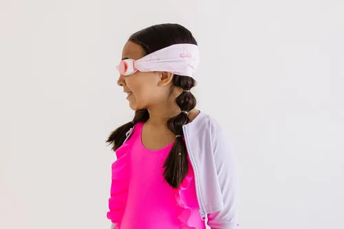 Miniatura 4 de Splash - Gafas de natación con correa de tela, colección Pink & Purples, divertidos, a la moda y cómodos, para adultos y niños