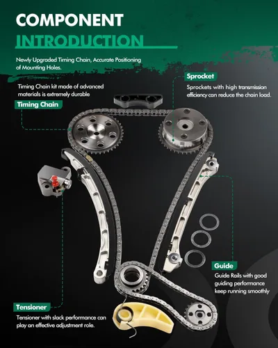 Miniatura 3 de SCITOO 1L5Z6268AA Kit de juego de cadena de distribución del motor reemplaza para Mazda 3 CX-7 6 2.3L