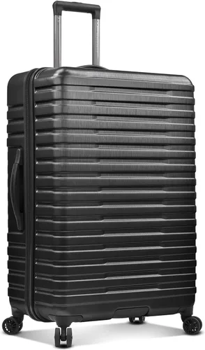 Miniatura 3 de U.S. Traveler Boren - Maleta de viaje de policarbonato resistente con 8 ruedas giratorias, asa de aluminio