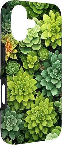Miniatura 3 de Succulent Plant Botanical Green Floral Pattern Flower Cactus Case for iPhone 17