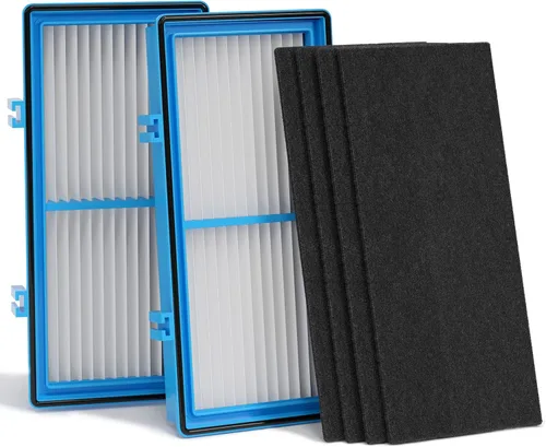 Miniatura 12 de Leemone Reemplazo de filtro Aer1 para purificadores de aire Holmes, HAPF30AT (4 filtros HEPA reales + 8 filtros de refuerzo de carbono), paquete