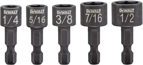 DEWALT - Juego de destornilladores de tuercas DWAIND-5, compacto, 5 piezas (DWAIND5)