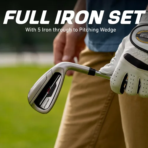 Miniatura 6 de Precise Juego de golf M5 para hombre – Conductor de 460 cc, madera de calle, híbrido, hierros de 5 PW, putter y bolsa de soporte Juego completo