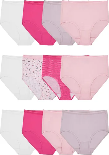 Fruit of the Loom womens Eversoft Cotton Underwear Multipacks, Tag Free & Breathable, Available in Plus Size