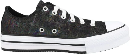 Miniatura 3 de Converse Chuck Taylor All Star EVA Lift Ox Iridiscente Cuero NegroBlanco Cuero 6 US Junior, NegroBlanco