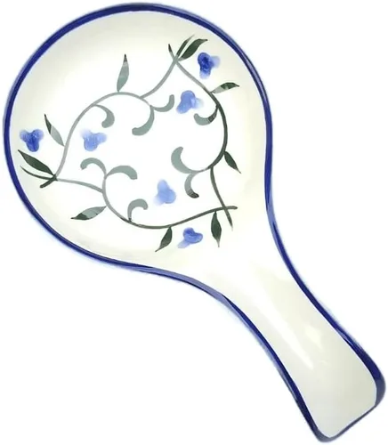 Lindo soporte para cucharas de cerámica grande para encimera de cocina, estufa, resistente al calor, apto para lavavajillas, soporte para utensilios