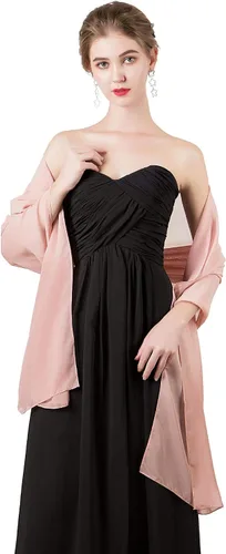 Miniatura 4 de Chales/mantones de gasa suave para vestidos, accesorios de mujer