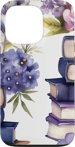 Miniatura 10 de Funda para iPhone 12 Pro Max Book Lover Purple Flower
